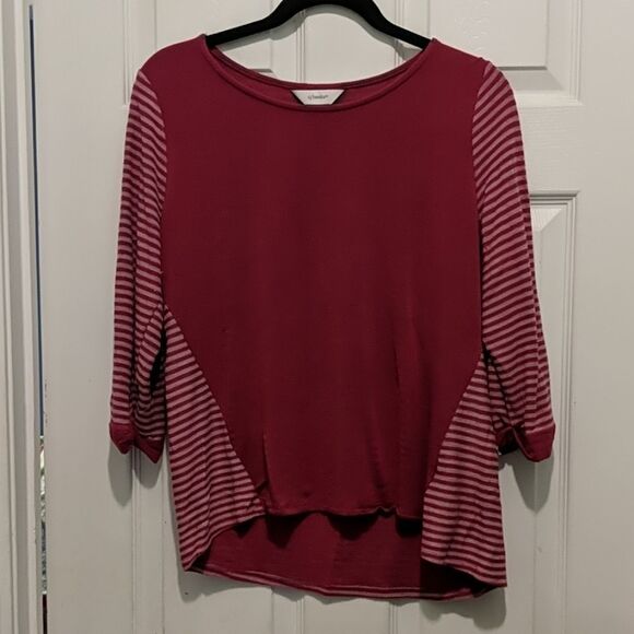 CJ Banks striped and solid top Sz X (14w) - Picture 1 of 5